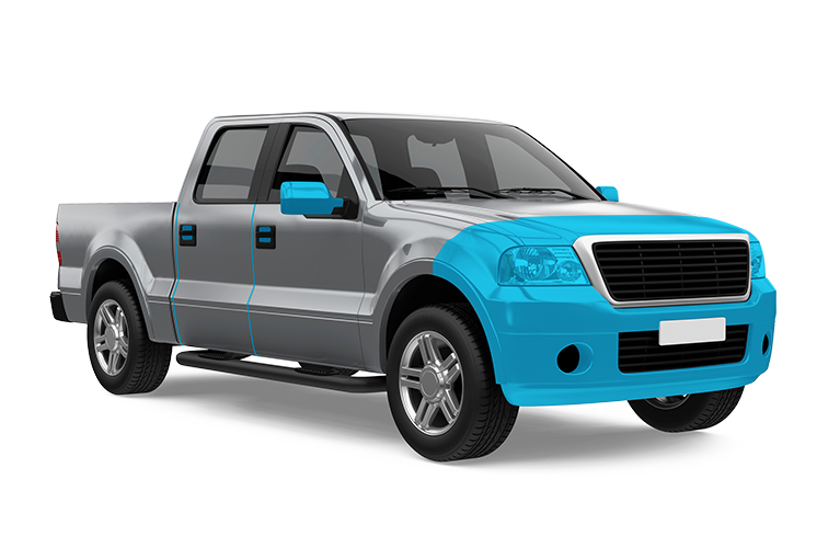 Clear Bra Installation for Partial Front End of the Car